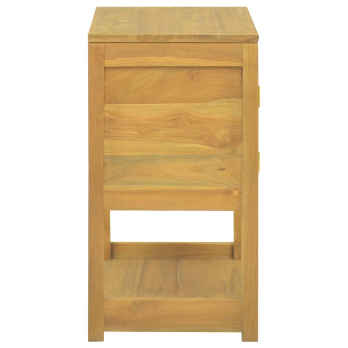 Armario de baño madera maciza de teca 60x40x75 cm