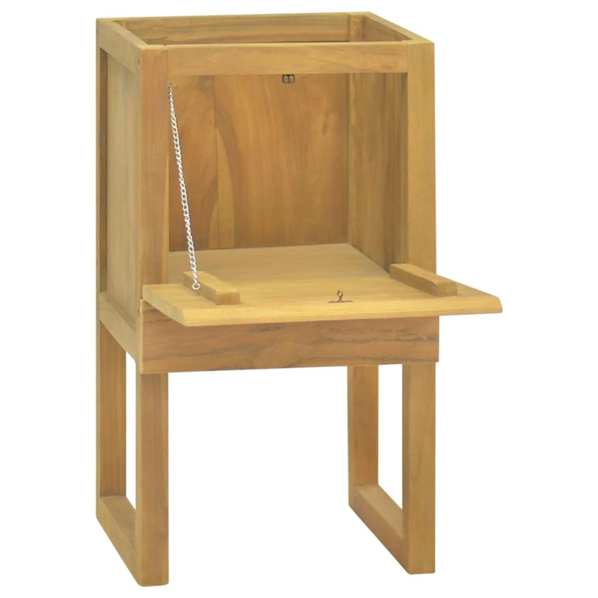 Armario de baño madera maciza de teca 45x45x75 cm