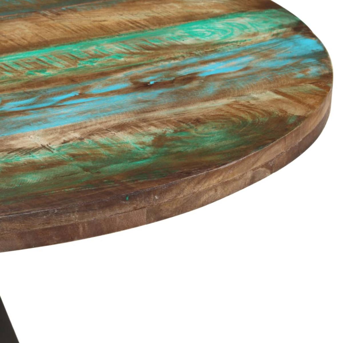 Mesa de comedor madera maciza reciclada 110x75 cm