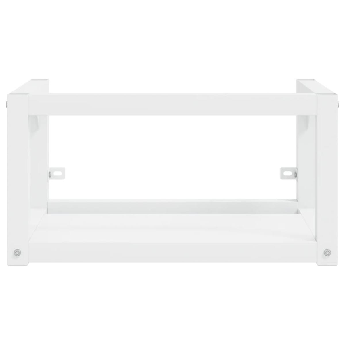Estructura de lavabo suspendido hierro blanco 59x38x31 cm