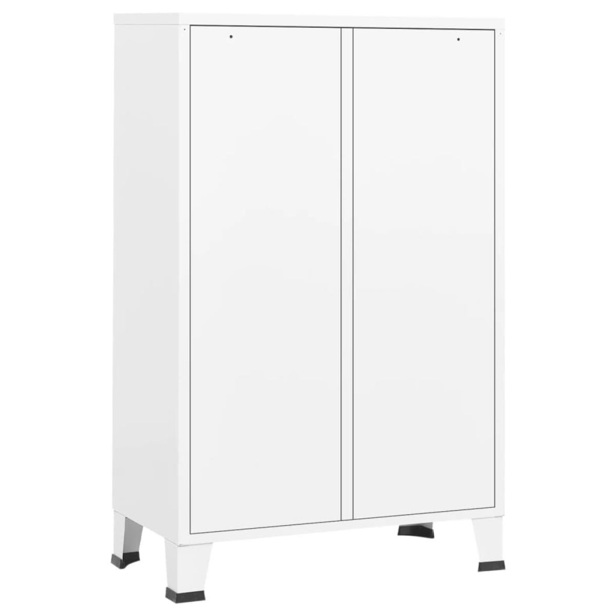 Armario industrial acero blanco 67x35x107 cm