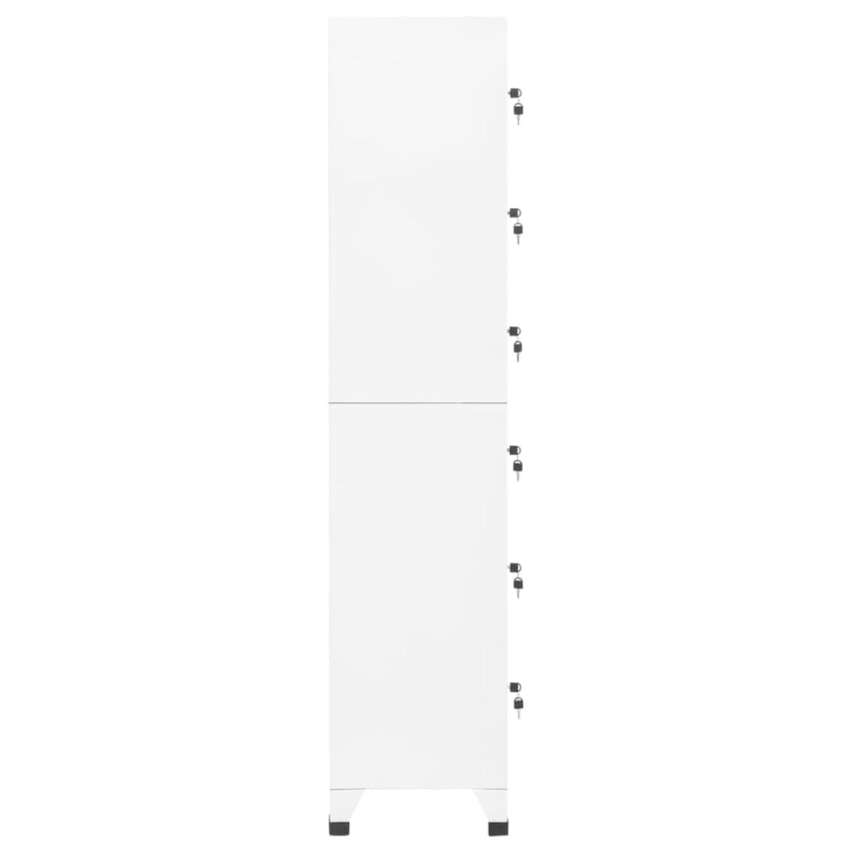 Taquilla de acero blanco 38x40x180 cm