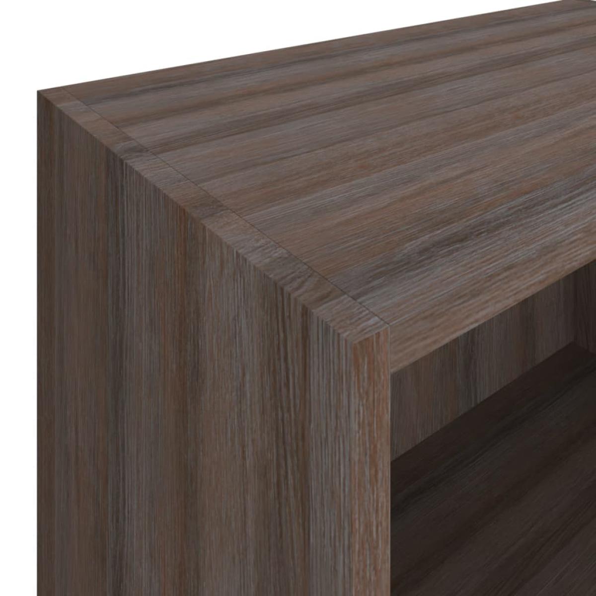 Estantería de aglomerado roble sonoma gris 60x31x78 cm
