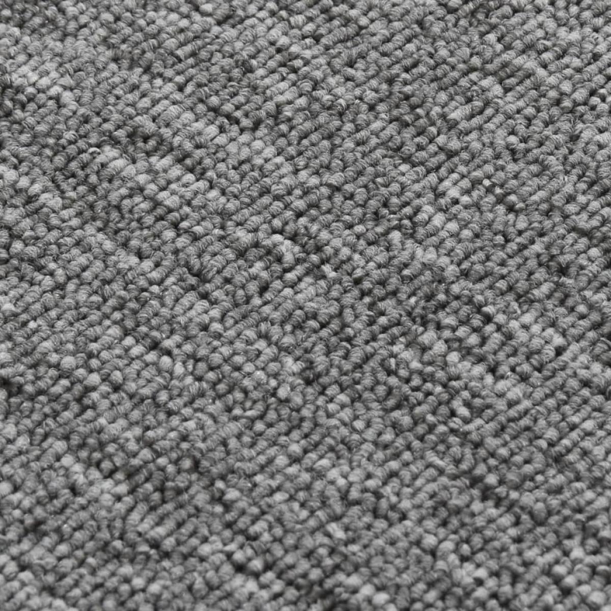 Alfombrillas de escalera 15 uds gris rectangular 60x25 cm
