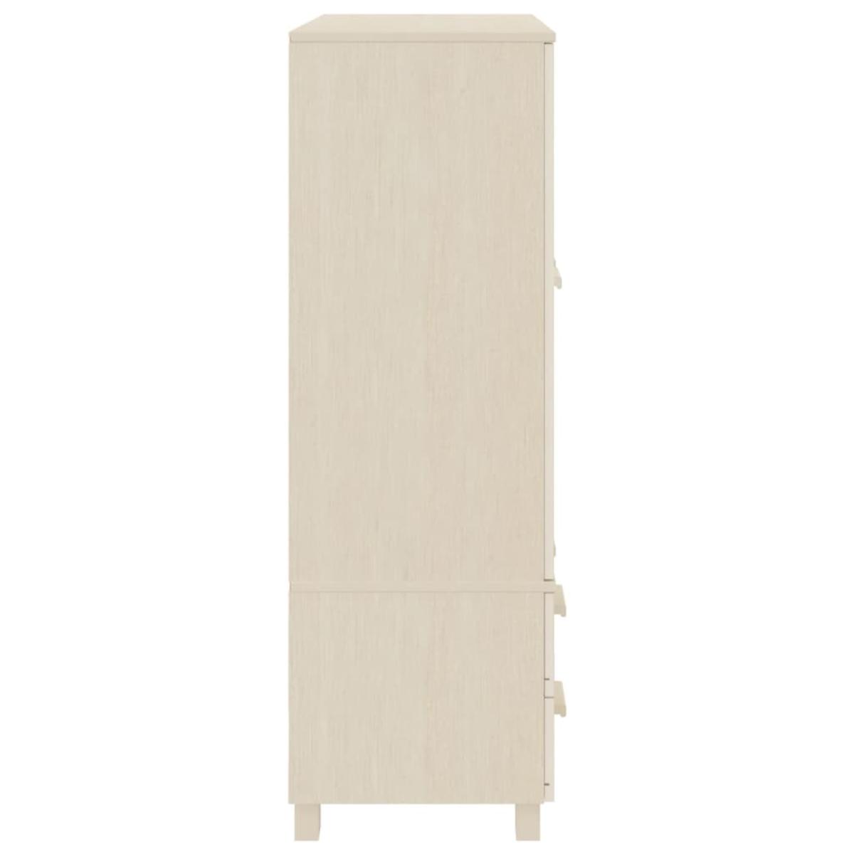 Armario HAMAR madera pino maciza marrón miel 99x45x137 cm
