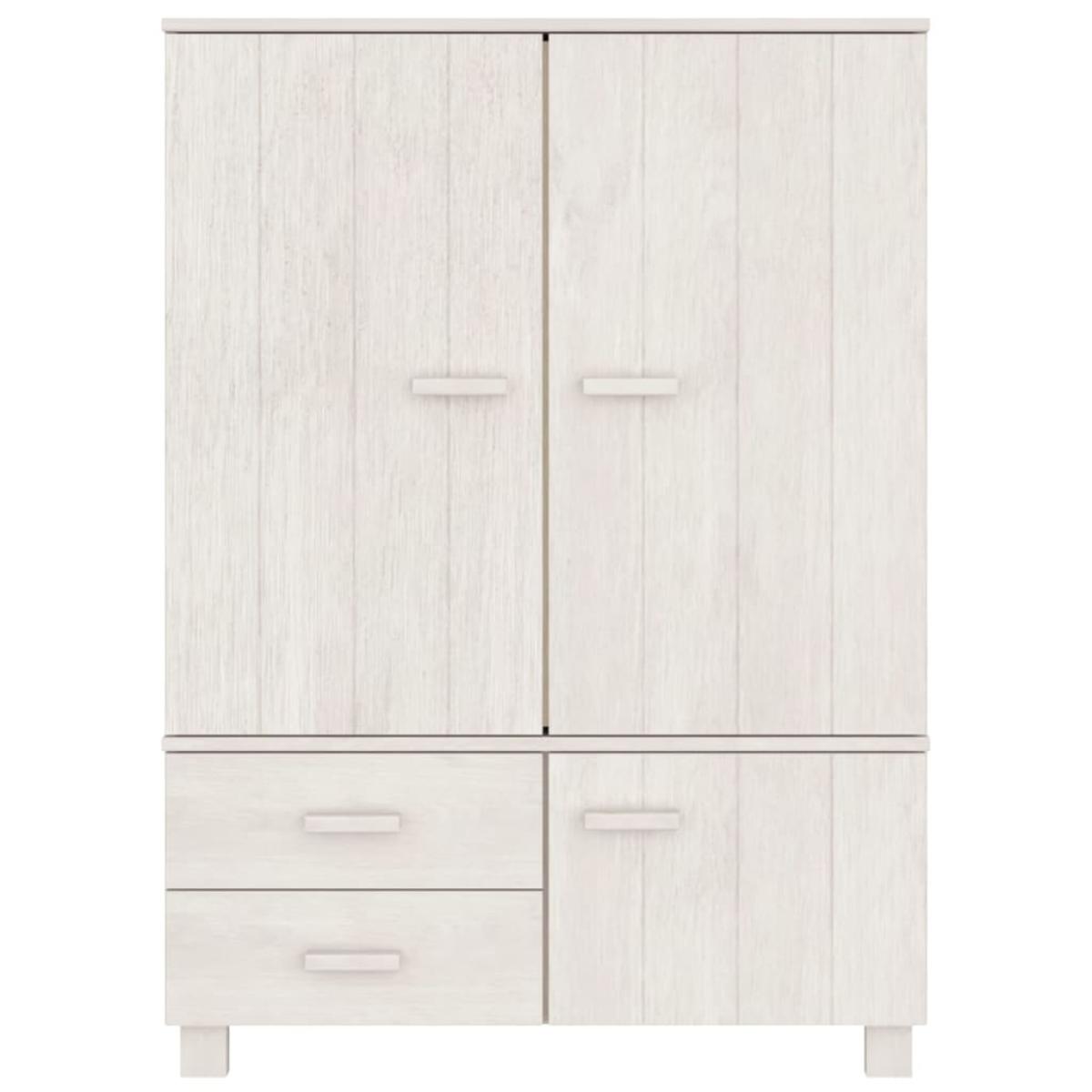 Armario HAMAR madera maciza de pino blanco 99x45x137 cm