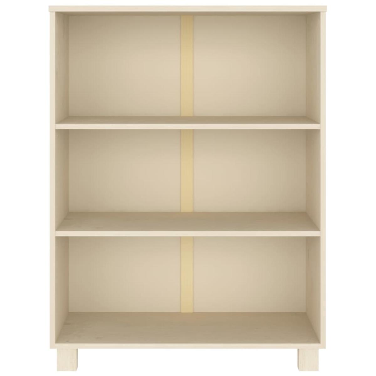 Estantería HAMAR madera pino maciza marrón miel 85x35x112 cm