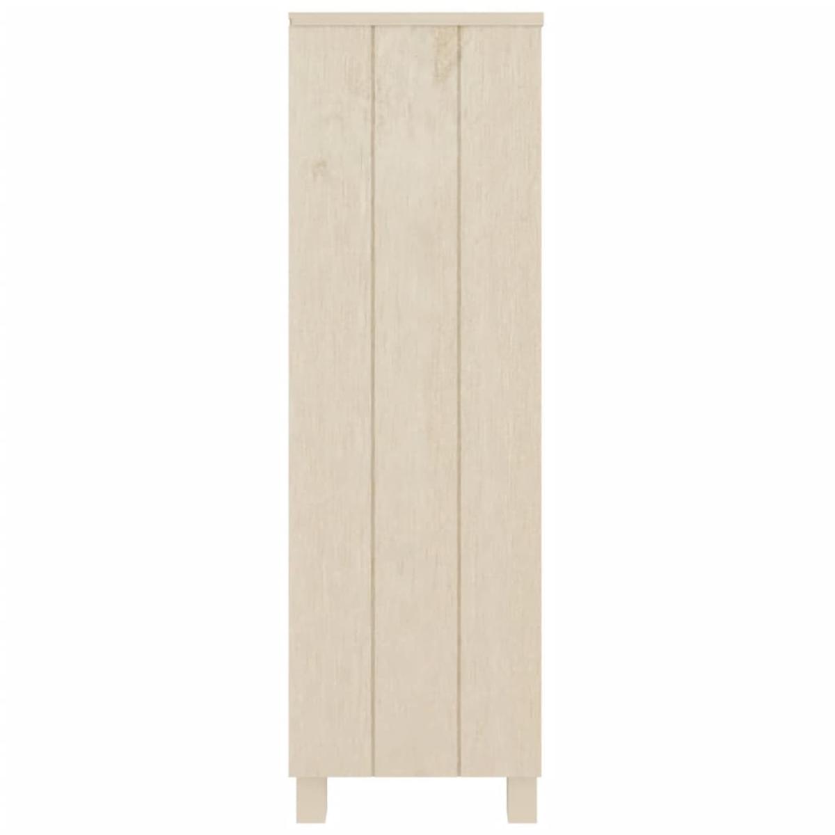 Estantería HAMAR madera pino maciza marrón miel 85x35x112 cm