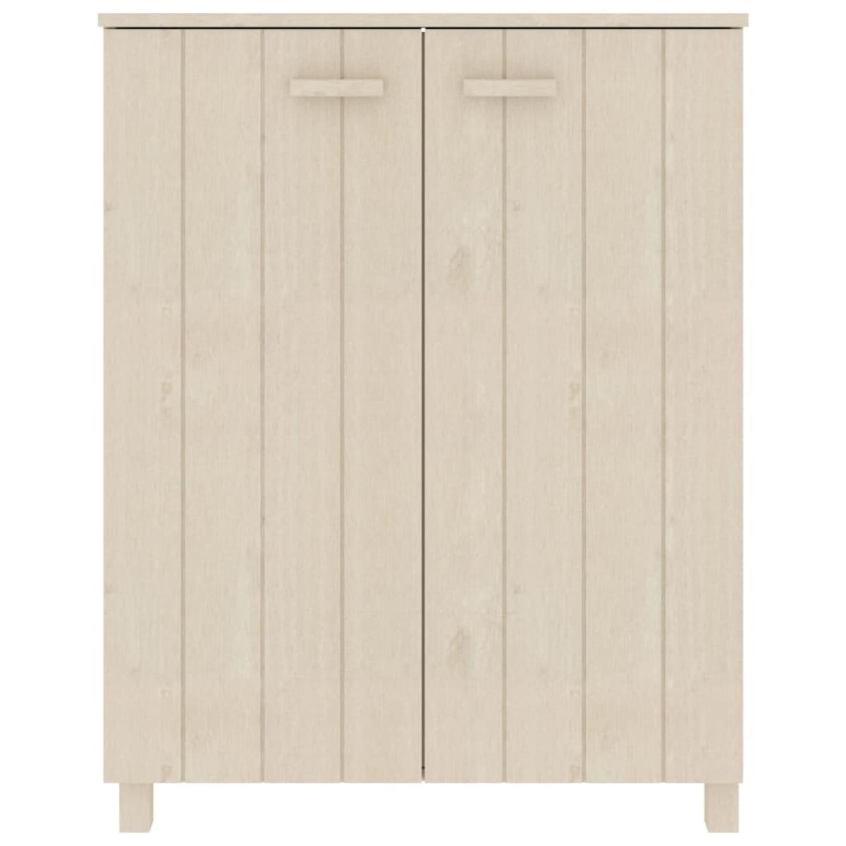 Zapatero HAMAR madera pino maciza marrón miel 85x40x108 cm