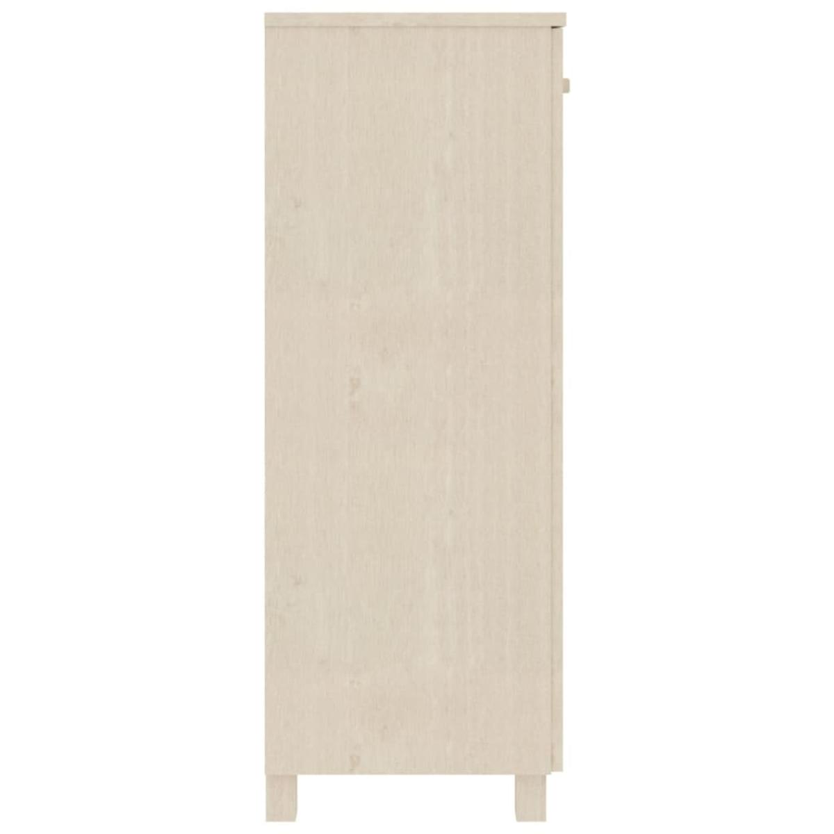 Zapatero HAMAR madera pino maciza marrón miel 85x40x108 cm