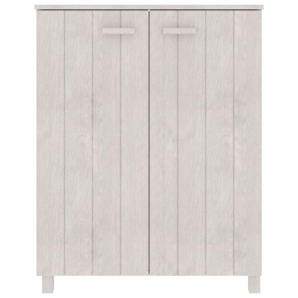 Zapatero HAMAR madera maciza de pino blanca 85x40x108 cm