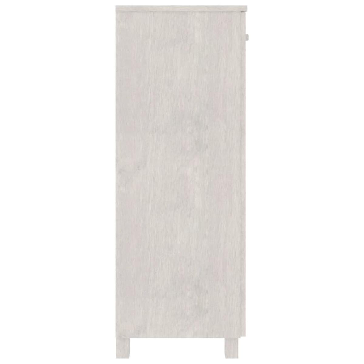 Zapatero HAMAR madera maciza de pino blanca 85x40x108 cm