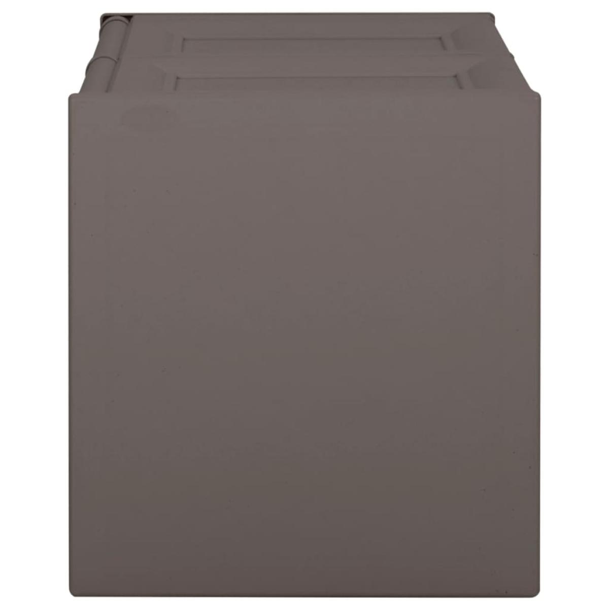 Caja de cojines gris 85 L 86x40x42 cm 