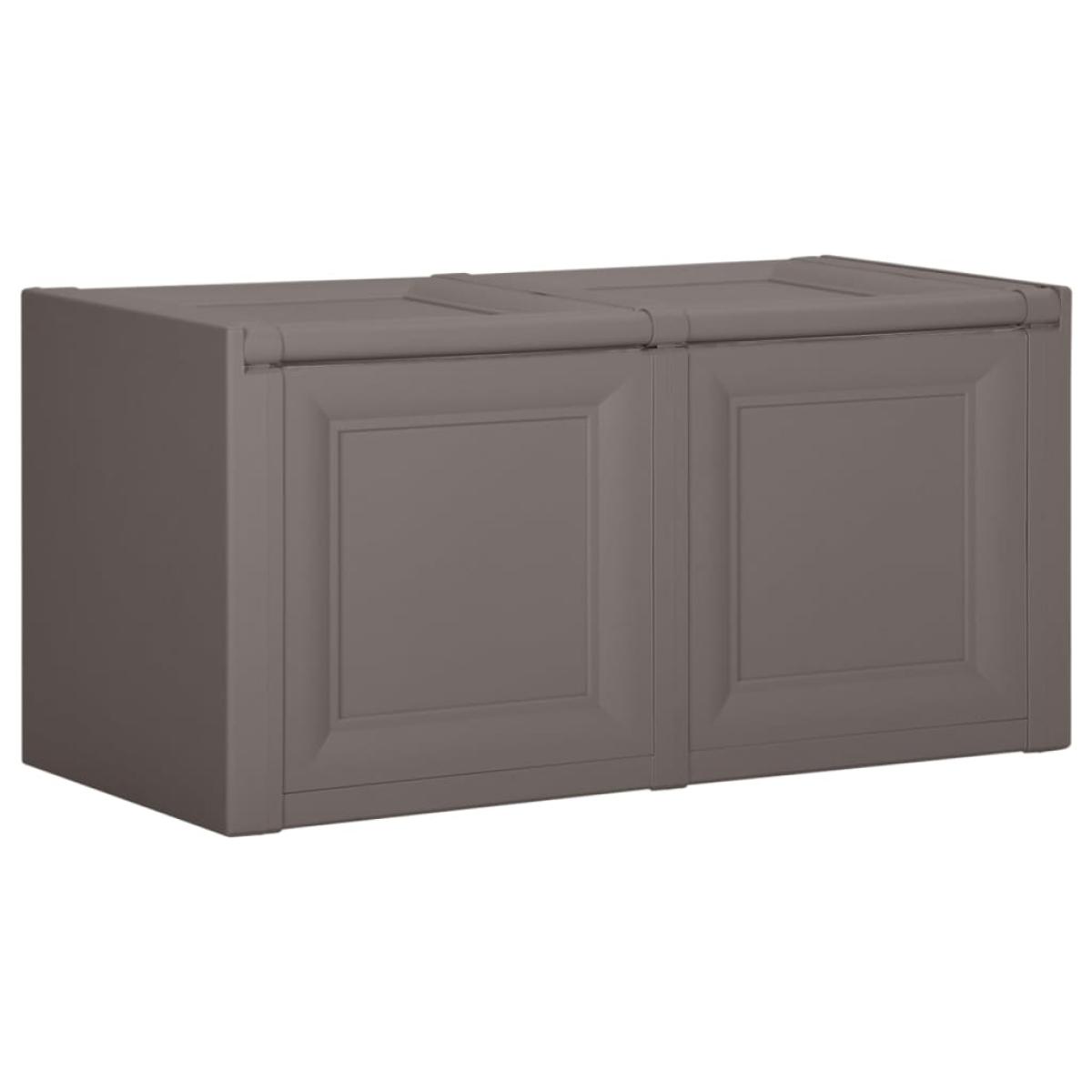 Caja de cojines gris 85 L 86x40x42 cm 