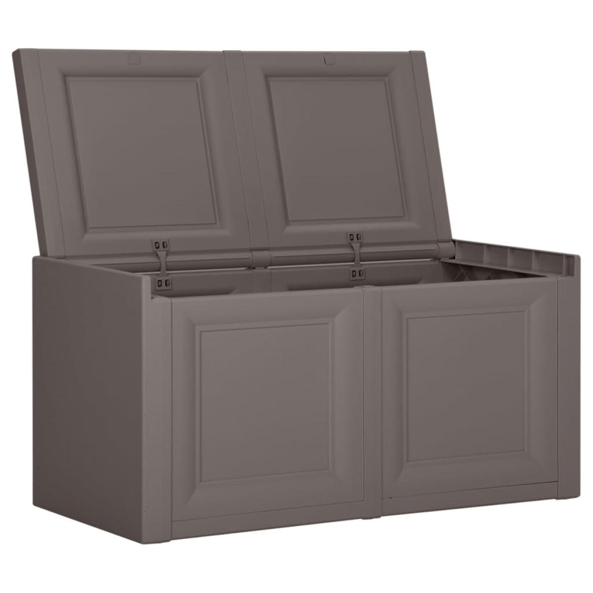 Caja de cojines gris 85 L 86x40x42 cm 