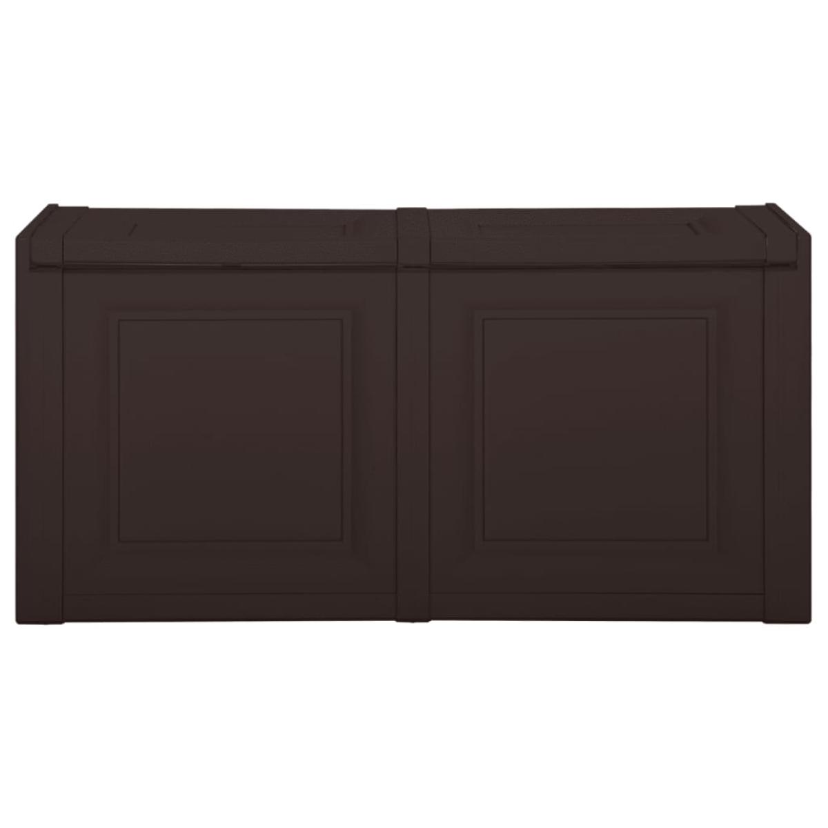 Caja de cojines marrón 85 L 86x40x42 cm 