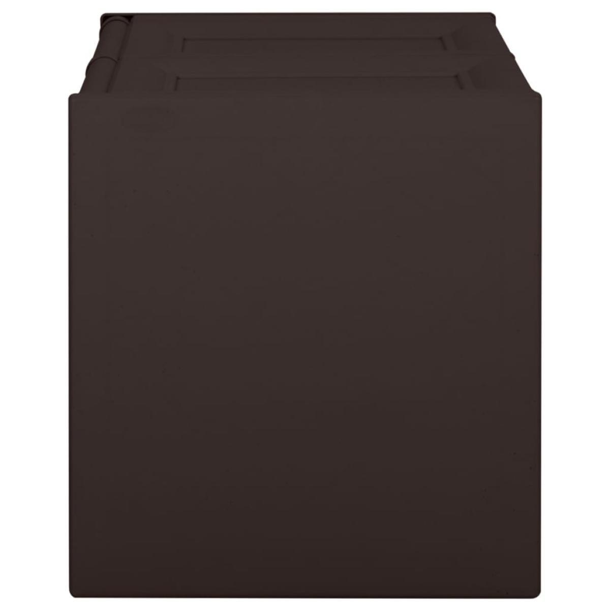 Caja de cojines marrón 85 L 86x40x42 cm 
