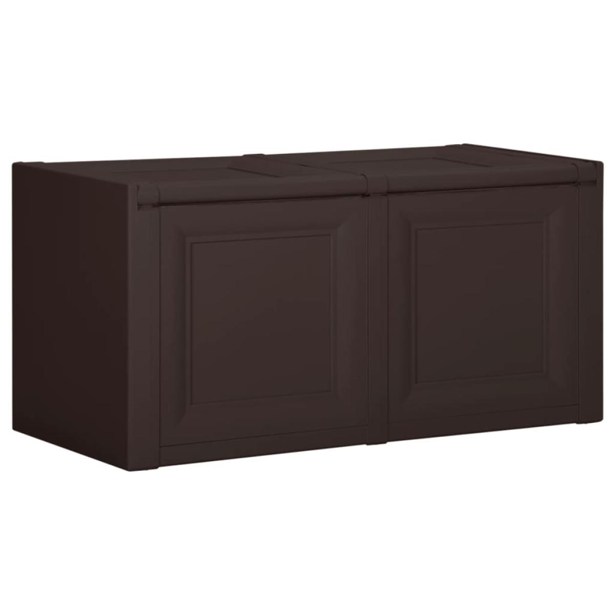 Caja de cojines marrón 85 L 86x40x42 cm 