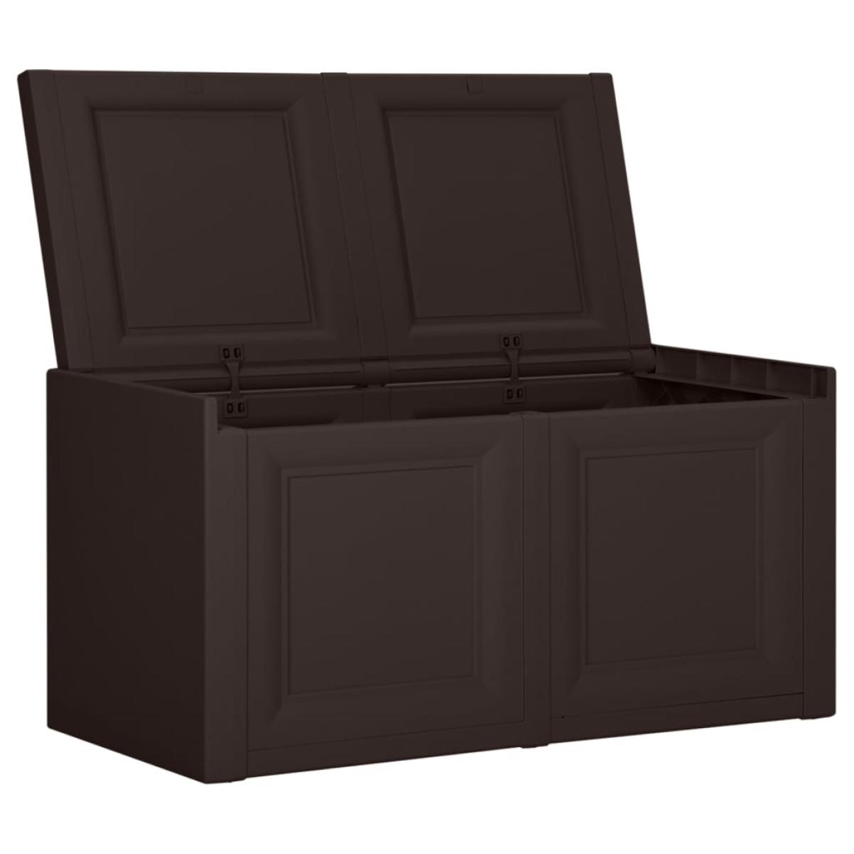 Caja de cojines marrón 85 L 86x40x42 cm 