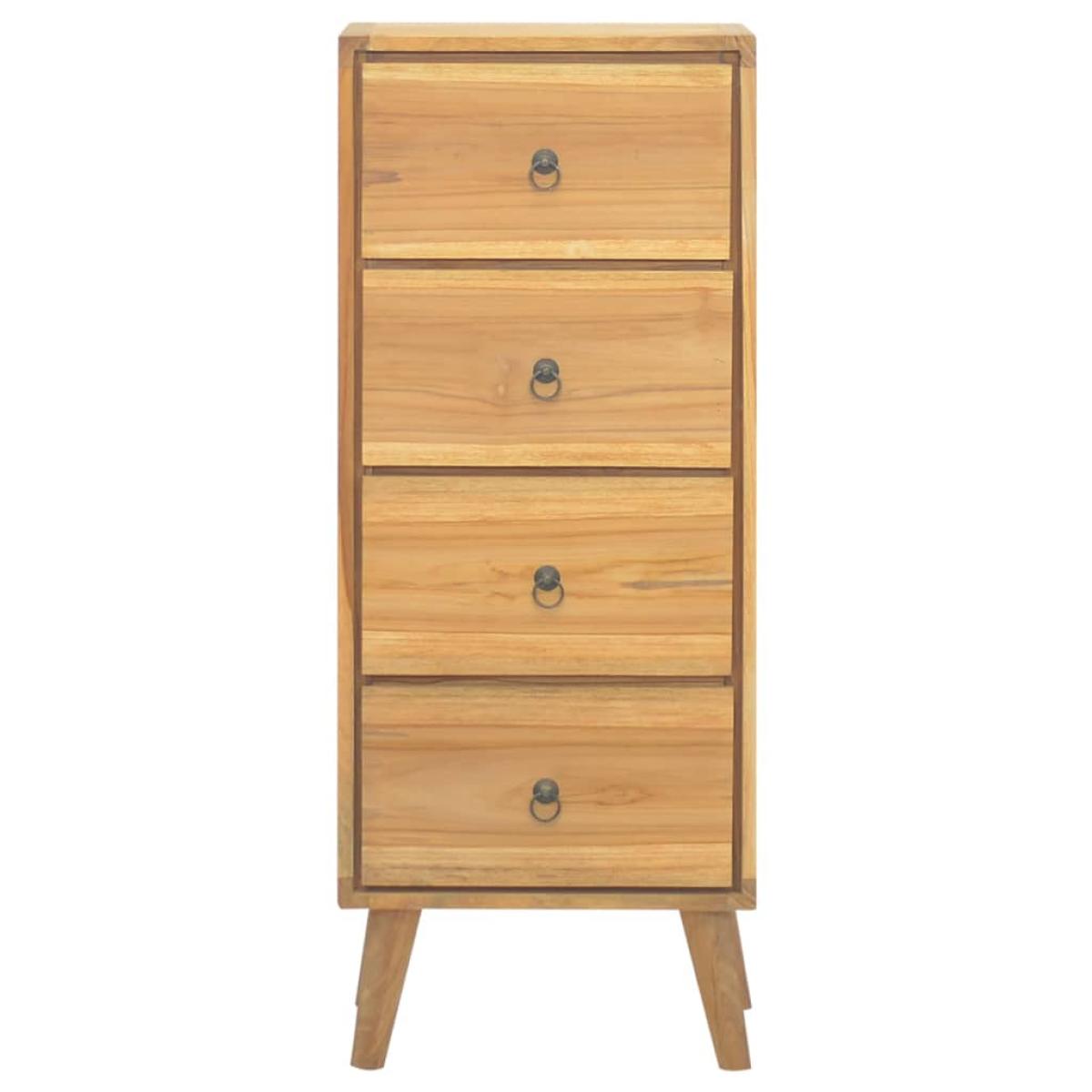 Cómoda de madera maciza de teca 40x30x100 cm