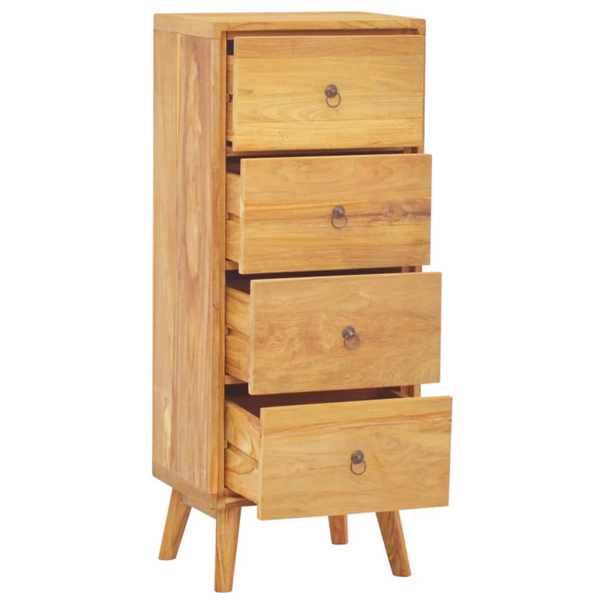 Cómoda de madera maciza de teca 40x30x100 cm