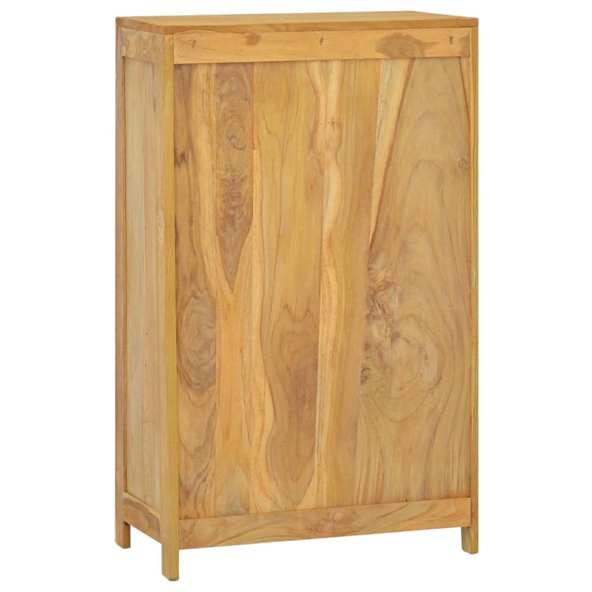 Cómoda de madera maciza de teca 55x30x90 cm