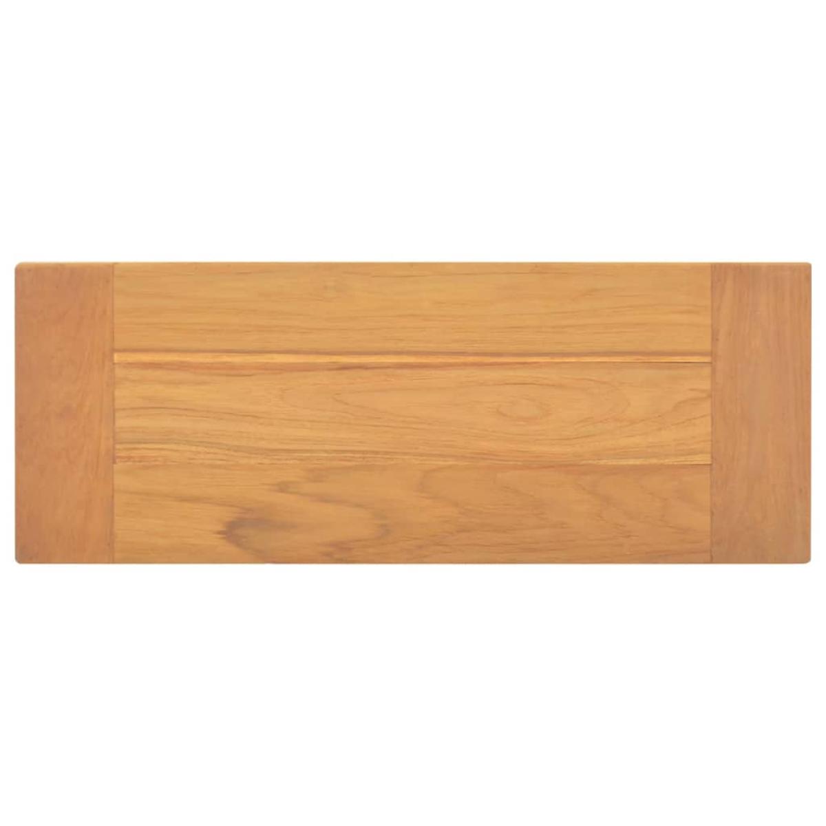 Banco de madera maciza de teca 80 cm