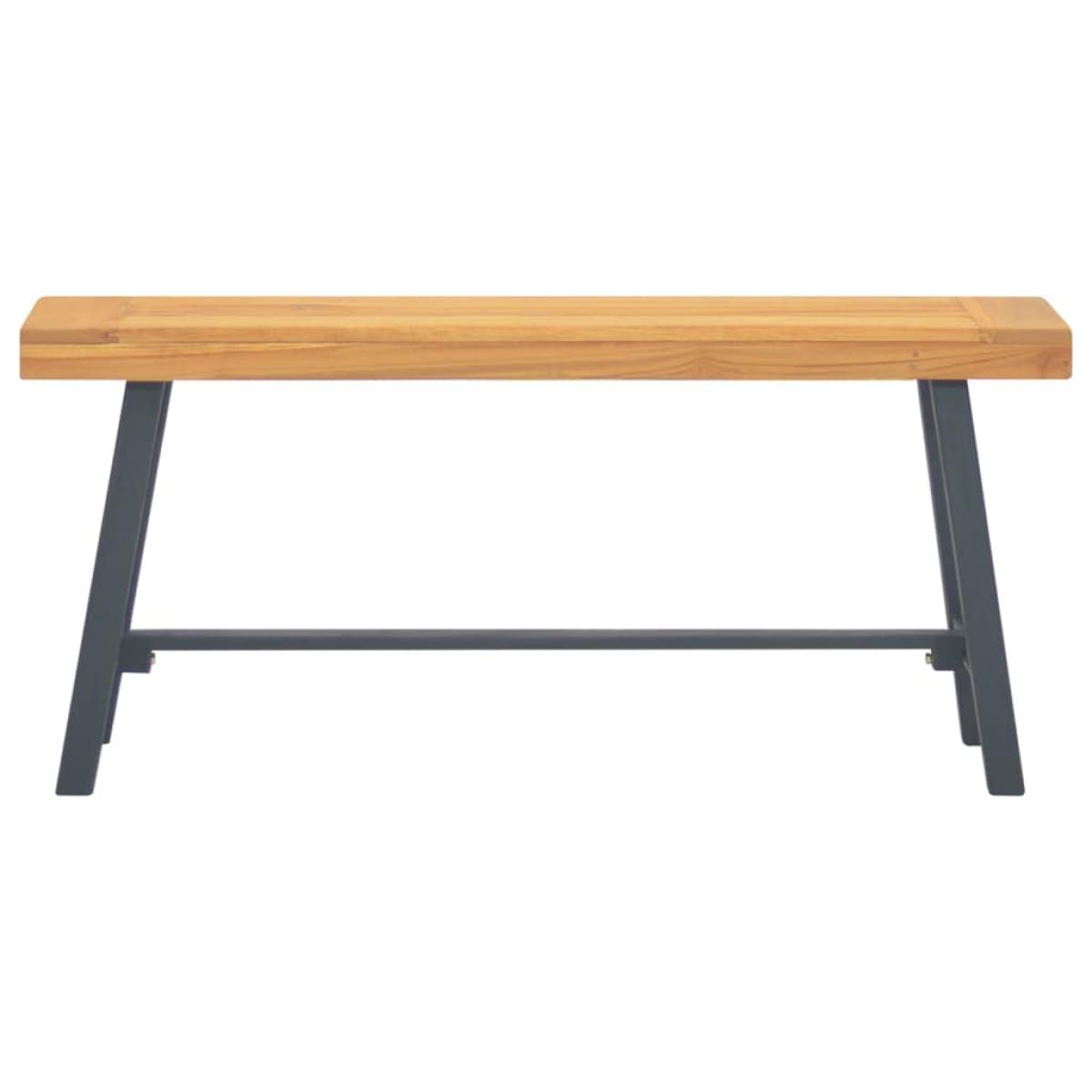 Banco de madera maciza de teca 110 cm
