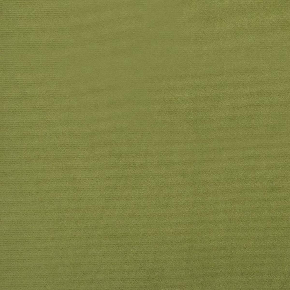 Reposapiés de terciopelo verde claro 60x60x39 cm