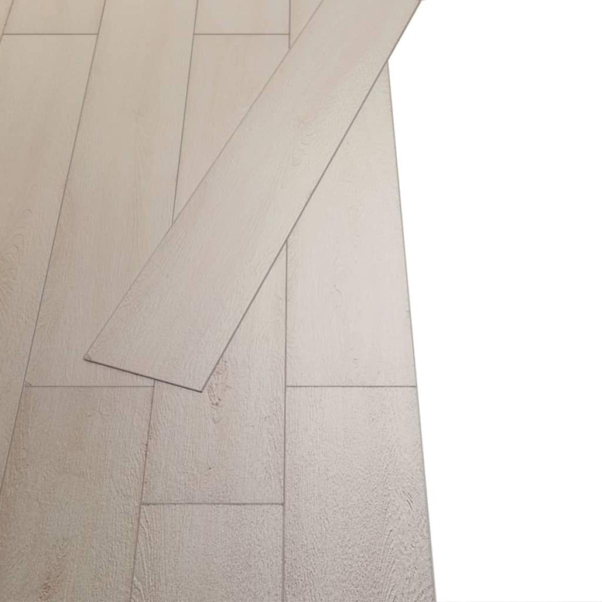 Lamas de suelo PVC autoadhesiva roble blanco clásico 2,51m² 2mm