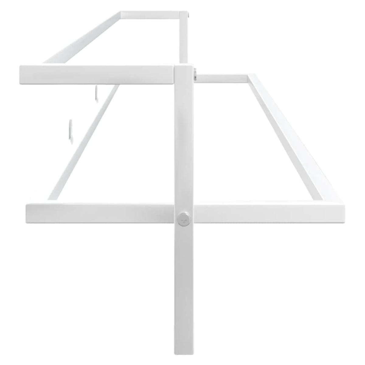 Toallero de hierro blanco 95x25x22 cm