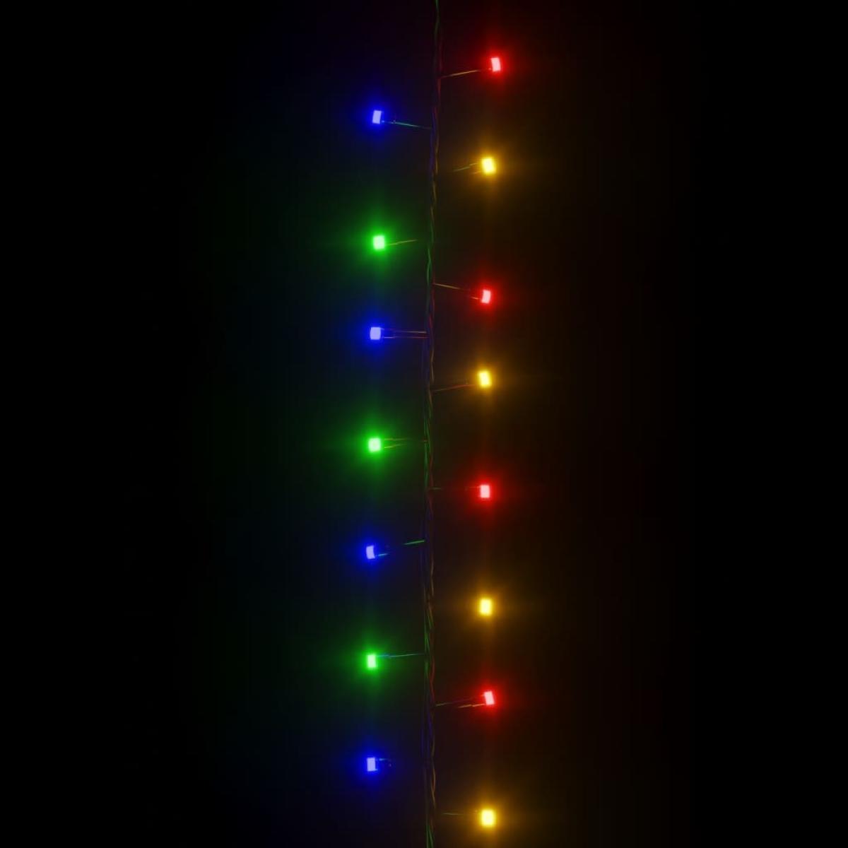 Tira de luces compacta con 400 LED PVC multicolor 13 m