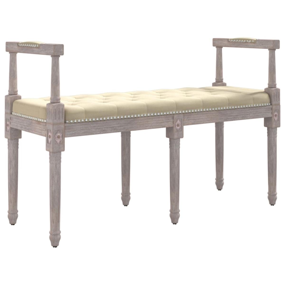 Banco beige lino 110x40x70 cm