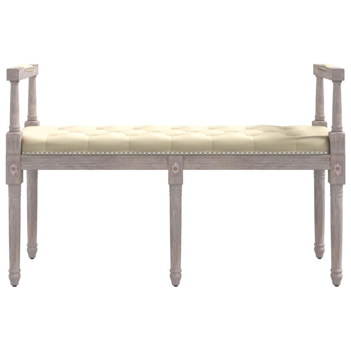 Banco beige lino 110x40x70 cm