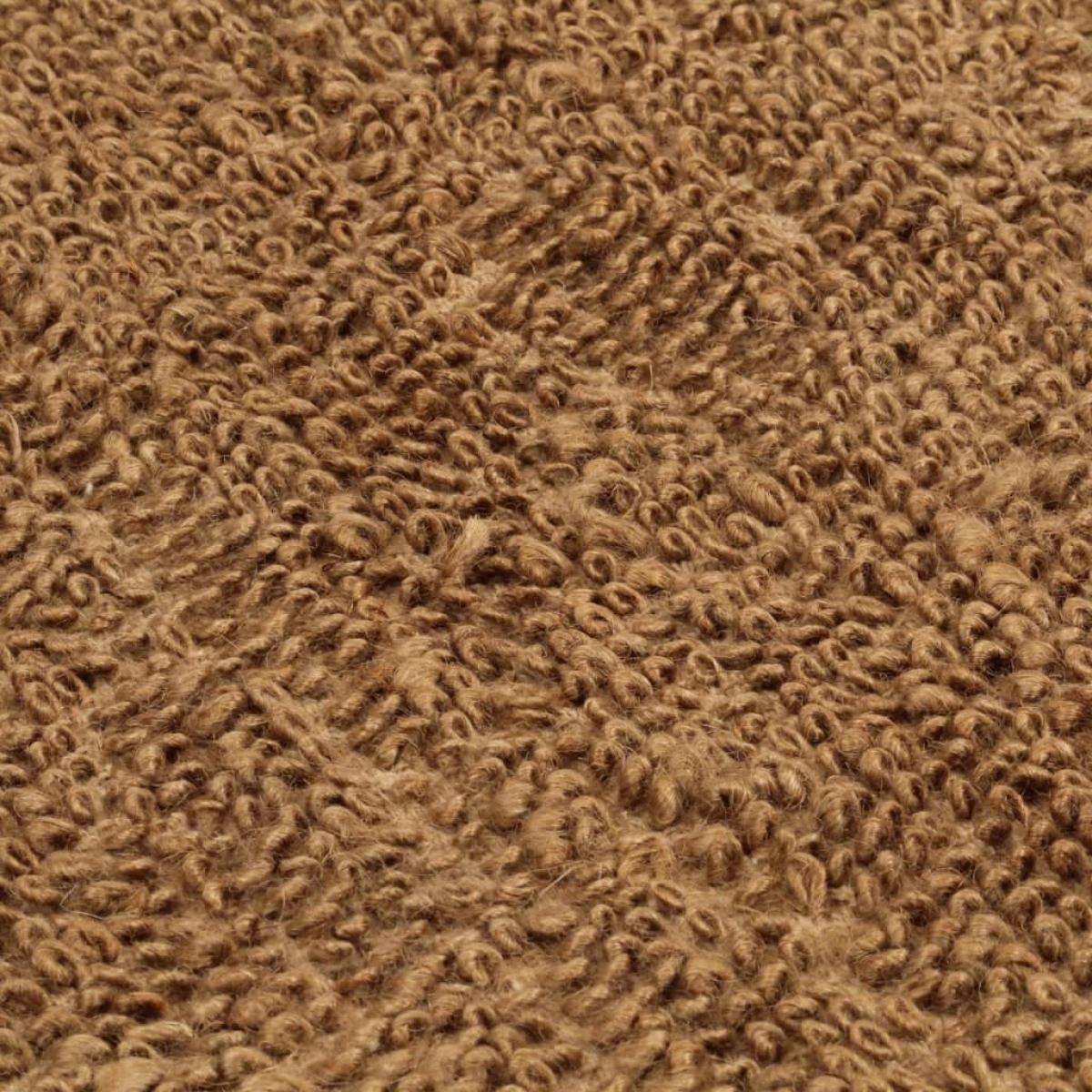 Alfombra de nudo hecha a mano yute y algodón 160x230 cm