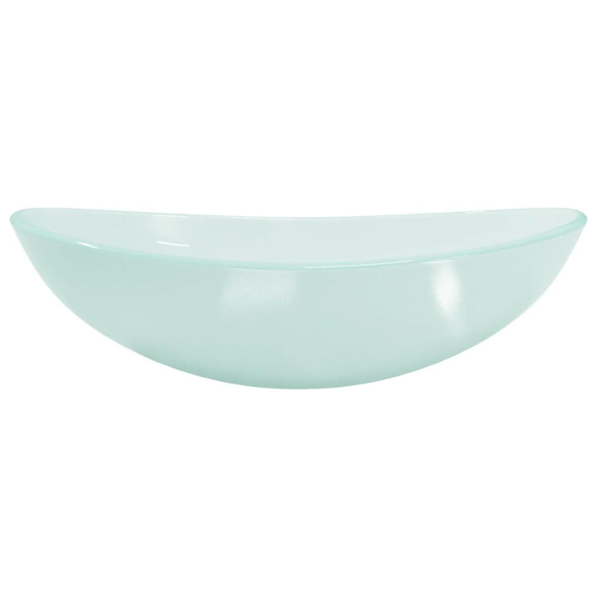 Lavabo de vidrio templado esmerilado 54,5x35x15,5 cm