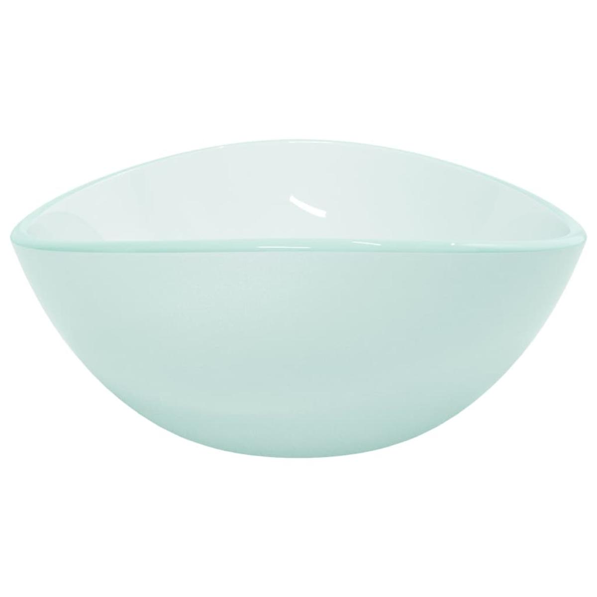 Lavabo de vidrio templado esmerilado 54,5x35x15,5 cm