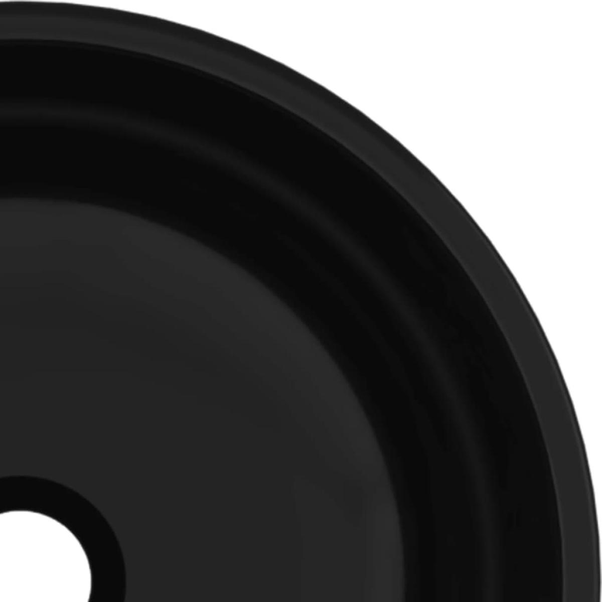 Lavabo de vidrio templado negro 35x12 cm
