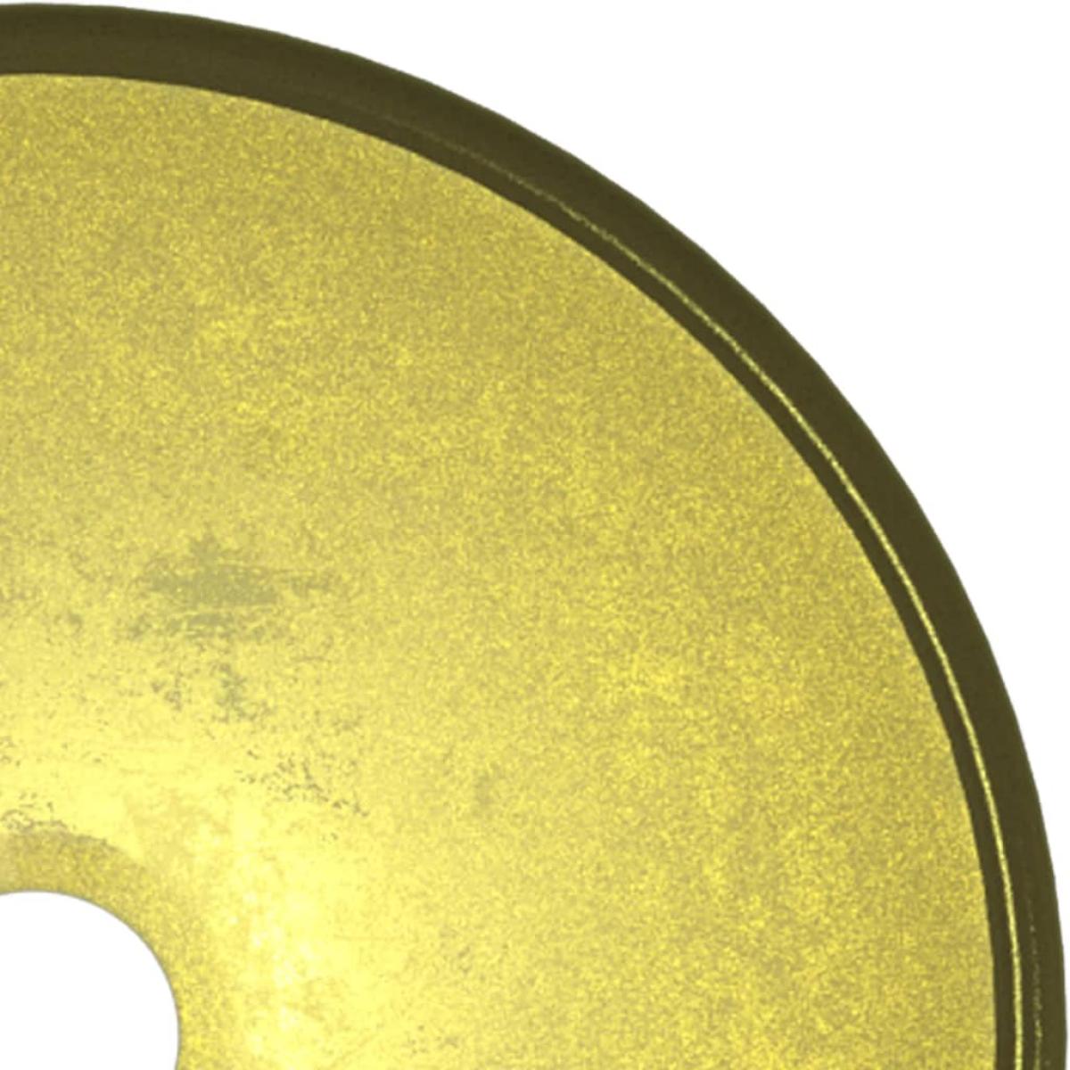 Lavabo de vidrio templado dorado 30x12 cm