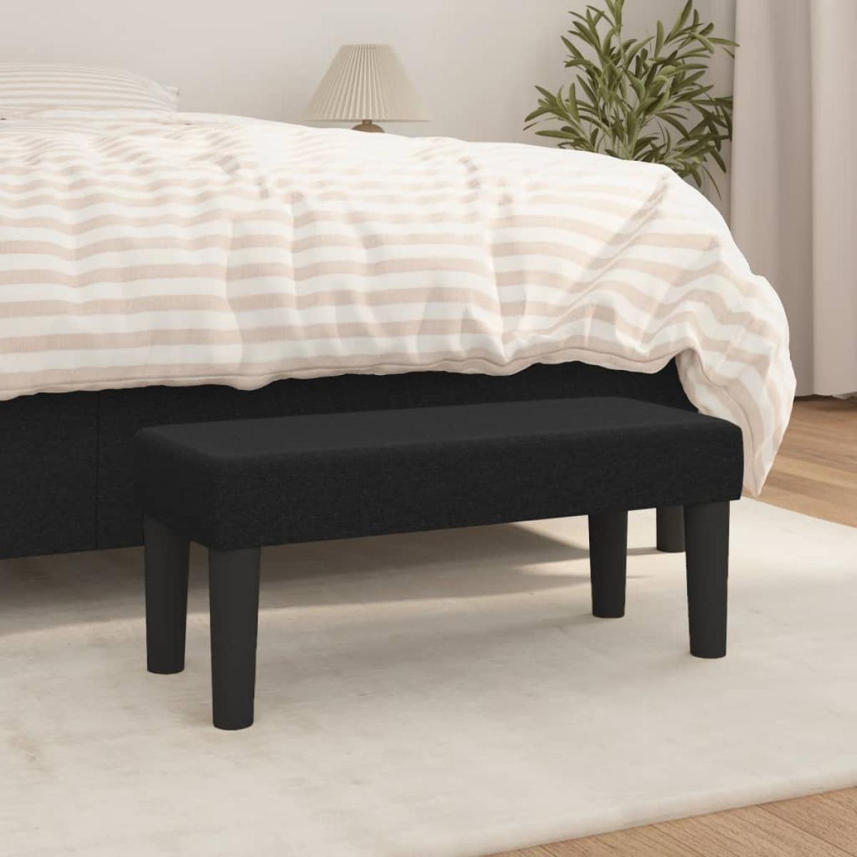 Banco de tela negro 70x30x30 cm