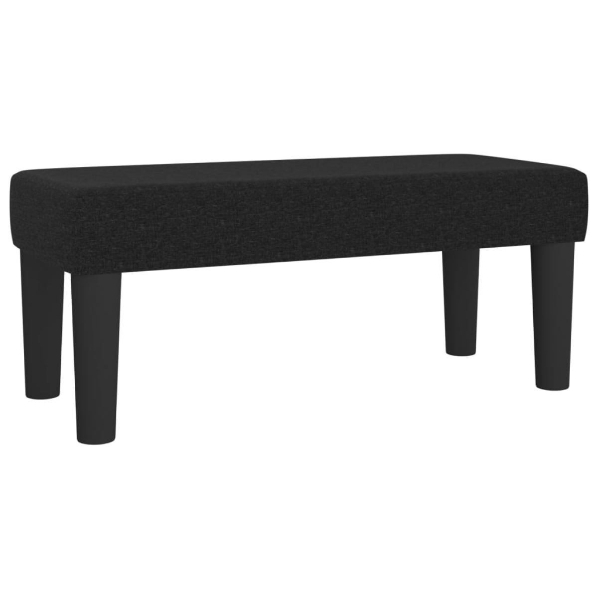 Banco de tela negro 70x30x30 cm