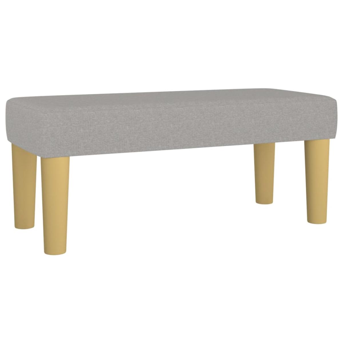 Banco de tela gris claro 70x30x30 cm