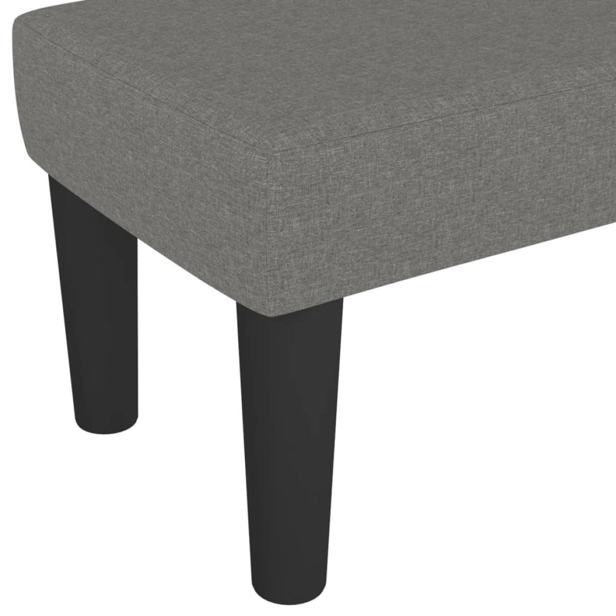 Banco de tela gris oscuro 100x30x30 cm