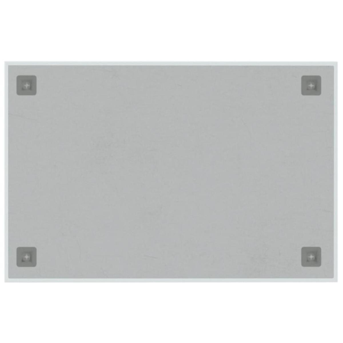 Pizarra magnética de pared vidrio templado blanco 60x40 cm