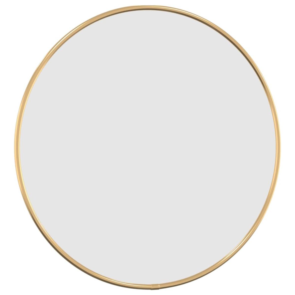 Espejo de pared redondo dorado Ø 40 cm