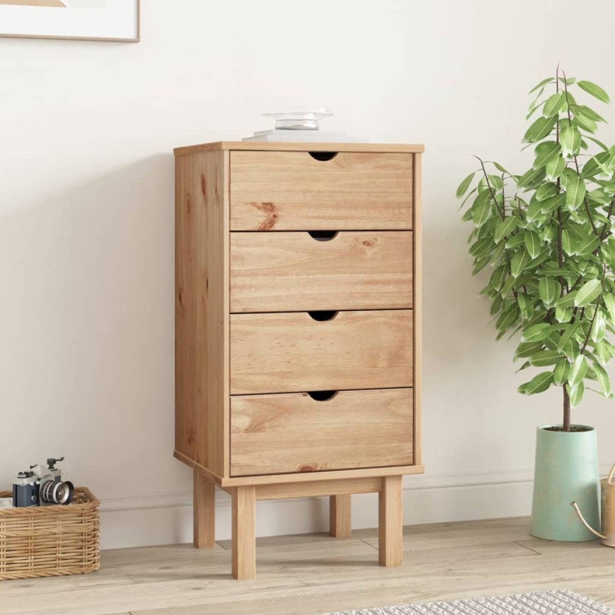 Cajonera OTTA madera maciza de pino 46x39,5x90 cm