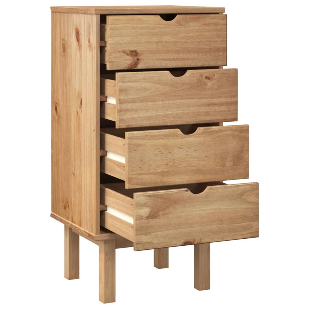 Cajonera OTTA madera maciza de pino 46x39,5x90 cm