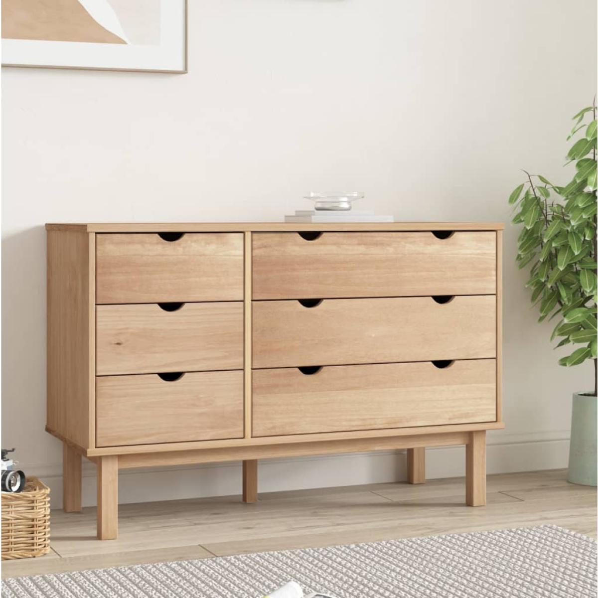Cajonera OTTA madera maciza de pino 111x42x73,5 cm