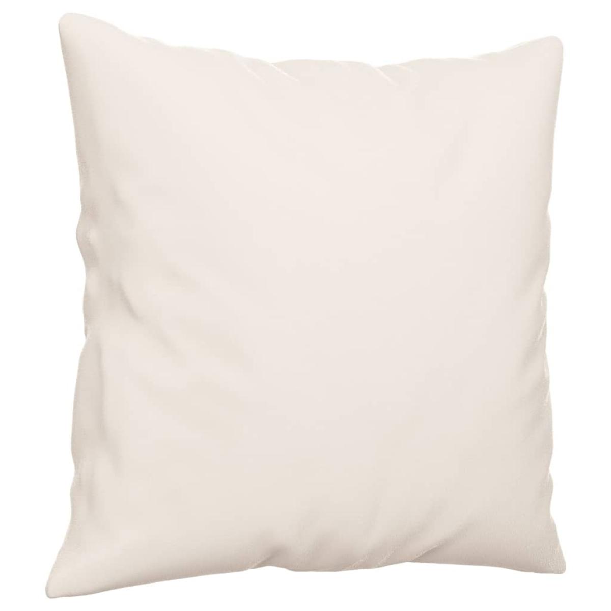 Cojines decorativos 2 uds tela microfibra beige 40x40 cm