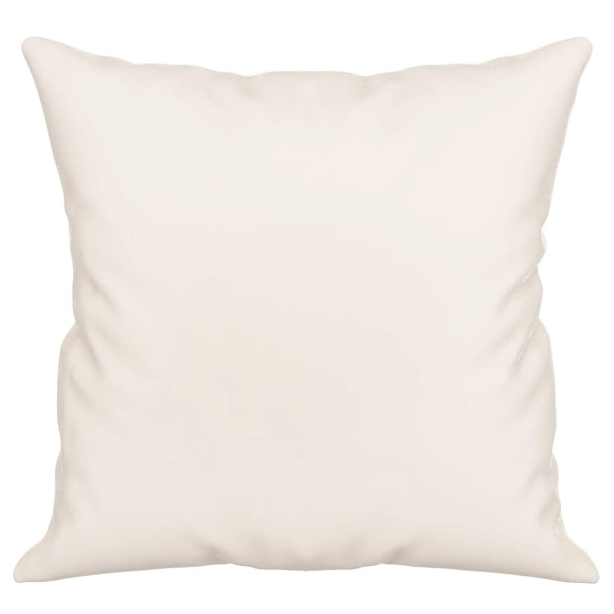 Cojines decorativos 2 uds tela microfibra beige 40x40 cm